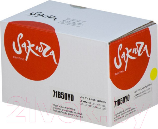 Изображение товара Картридж Sakura Printing SA71B50Y0