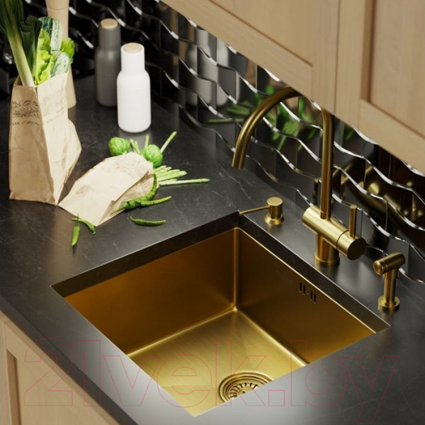 Изображение товара Мойка кухонная Mixline 548566 (золото)