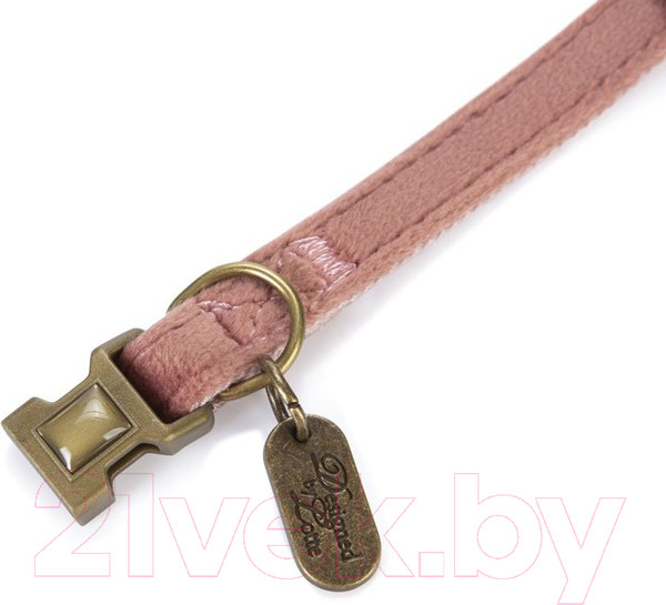 Изображение товара Ошейник Designed by Lotte 747061 (велюр, розовый)