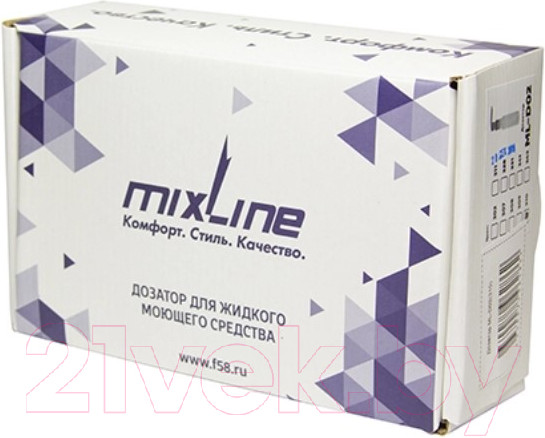 Изображение товара Дозатор встраиваемый в мойку Mixline 541460 (белый)