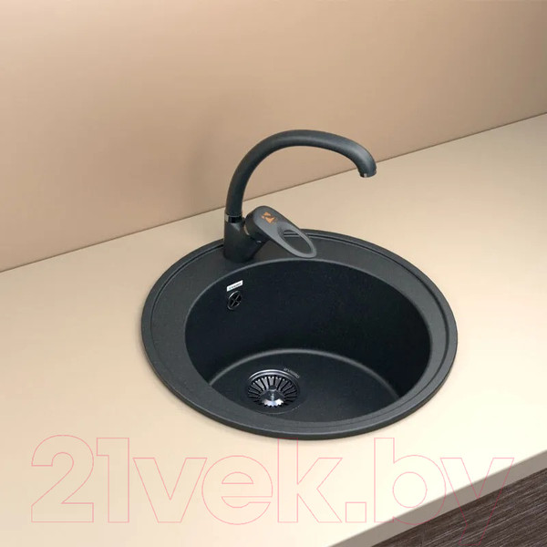 Изображение товара Мойка кухонная Vigro VG102 (антрацит)