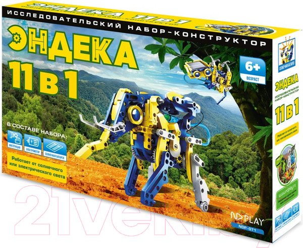 Изображение товара Конструктор электромеханический ND Play Эндека 11 в 1 NDP-071 / 280354
