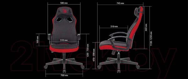 Изображение товара Кресло геймерское A4Tech Bloody GC-150 (черный)