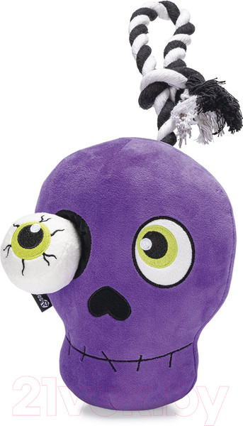 Изображение товара Игрушка для собак Beeztees Череп / 2400057 (фиолетовый)