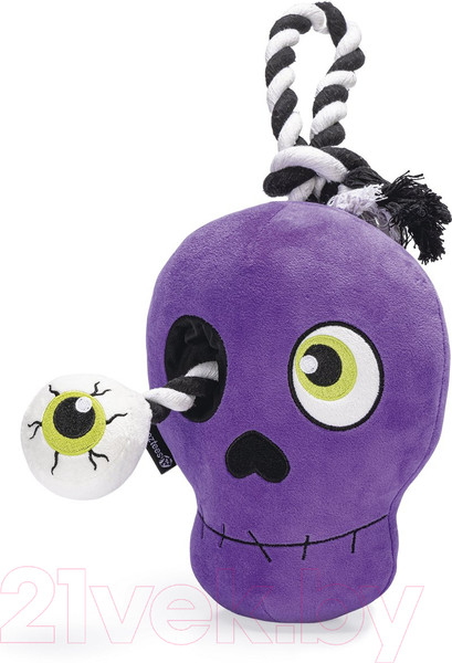 Изображение товара Игрушка для собак Beeztees Череп / 2400057 (фиолетовый)