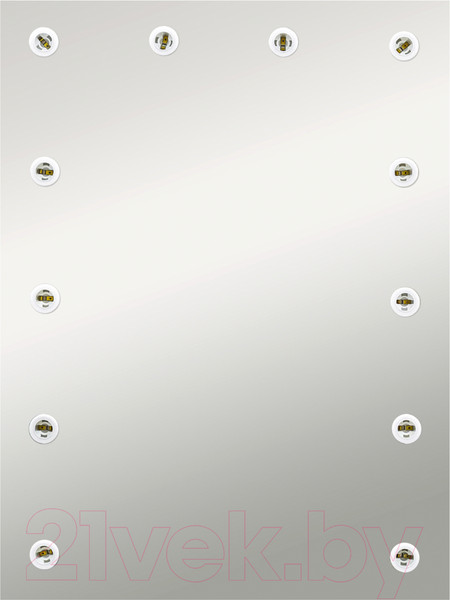 Изображение товара Зеркало Континент Гримерное Бриджит 12 ламп 60x80 (с Led лампами)