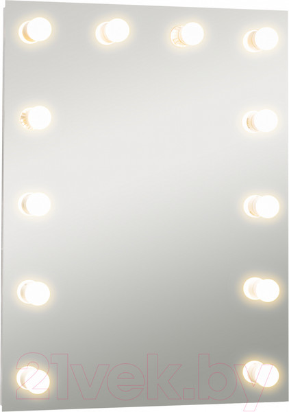 Изображение товара Зеркало Континент Гримерное Бриджит 12 ламп 60x80 (с Led лампами)