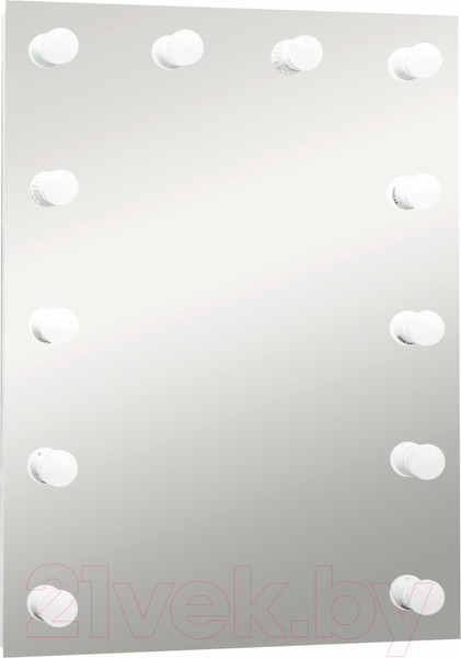 Изображение товара Зеркало Континент Гримерное Бриджит 12 ламп 60x80 (с Led лампами)