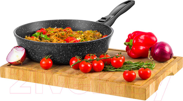 Изображение товара Сковорода Elan Gallery Гармония вкуса / 120108 (черный мрамор)