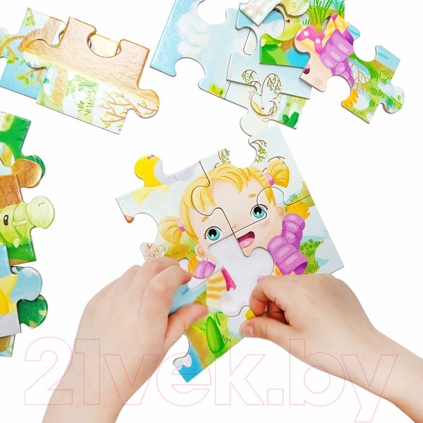 Изображение товара Пазл Baby Toys First Puzzle Времена года. Весна / 04159 (20эл)