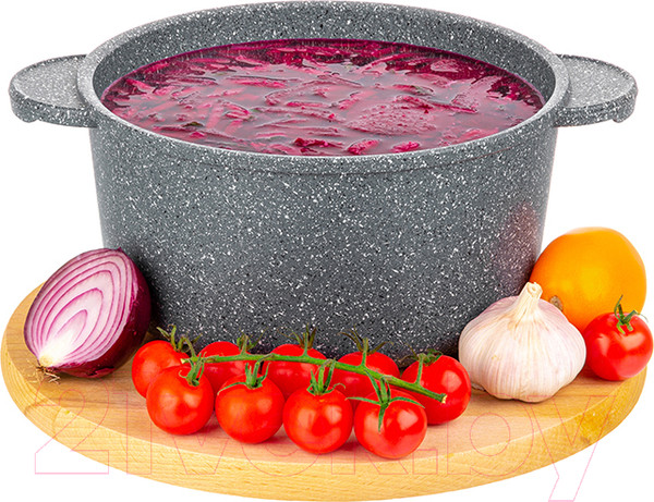 Изображение товара Кастрюля Elan Gallery Гармония вкуса / 120713 (серый мрамор)