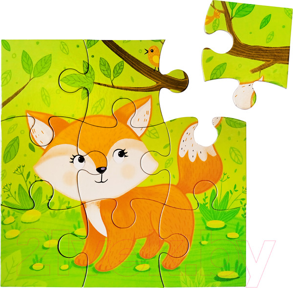 Изображение товара Развивающая игра Baby Toys First Puzzle Лисичка / 04152 (9эл)