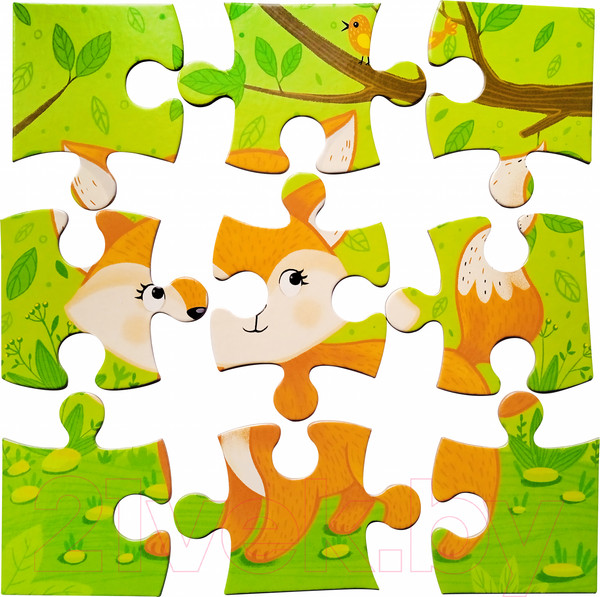 Изображение товара Развивающая игра Baby Toys First Puzzle Лисичка / 04152 (9эл)