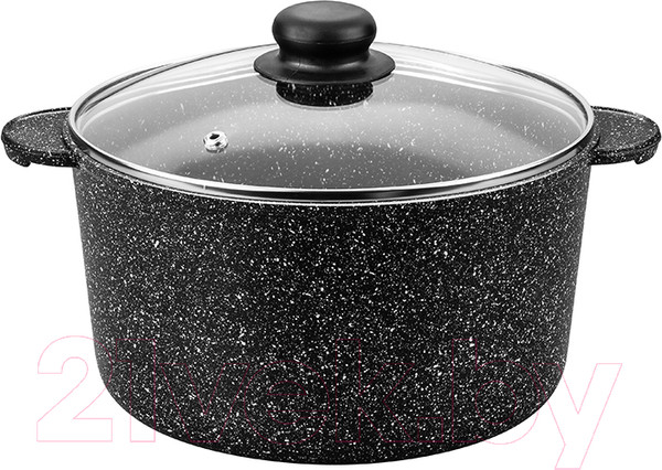 Изображение товара Кастрюля Elan Gallery Гармония вкуса / 120287 (черный мрамор)