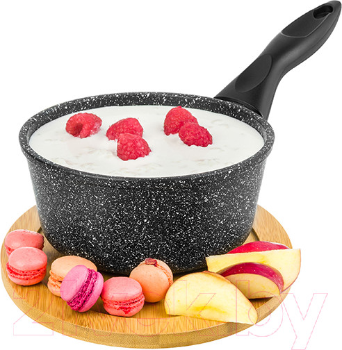 Изображение товара Ковш Elan Gallery Гармония вкуса / 120283 (черный мрамор)