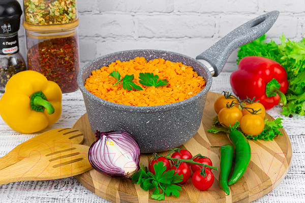 Изображение товара Ковш Elan Gallery Гармония вкуса / 120562 (серый мрамор)