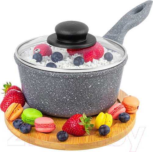 Изображение товара Ковш Elan Gallery Гармония вкуса / 120562 (серый мрамор)