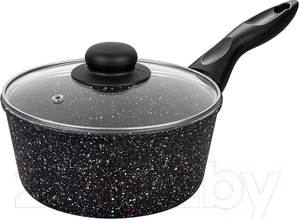 Изображение товара Ковш Elan Gallery Гармония вкуса / 120143 (черный мрамор)