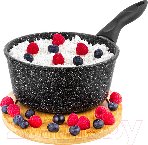 Изображение товара Ковш Elan Gallery Гармония вкуса / 120143 (черный мрамор)