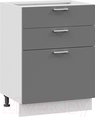 Изображение товара Шкаф-стол кухонный ТриЯ Габриэлла 1Н6Я3 (белый/титан)