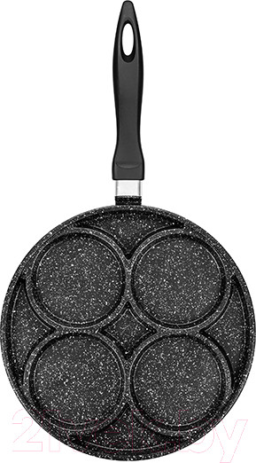 Изображение товара Сковорода для оладий Elan Gallery Гармония вкуса / 120406 (черный мрамор)