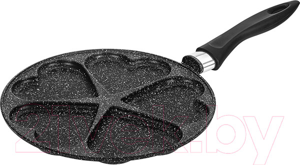 Изображение товара Сковорода для оладий Elan Gallery Гармония вкуса / 120997 (черный мрамор)
