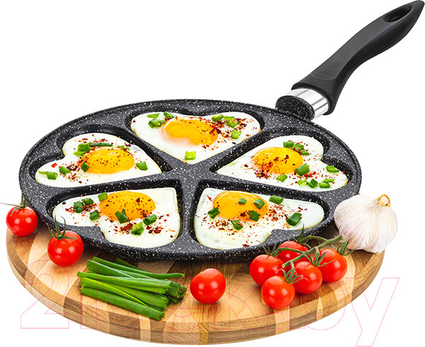 Изображение товара Сковорода для оладий Elan Gallery Гармония вкуса / 120997 (черный мрамор)