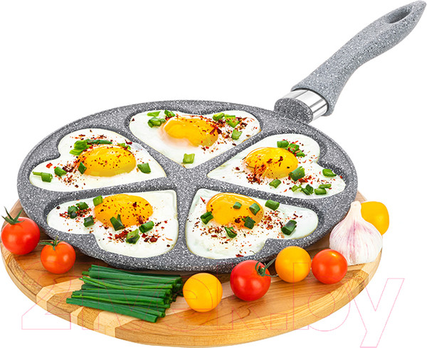 Изображение товара Сковорода для оладий Elan Gallery Гармония вкуса / 121029 (серый мрамор)