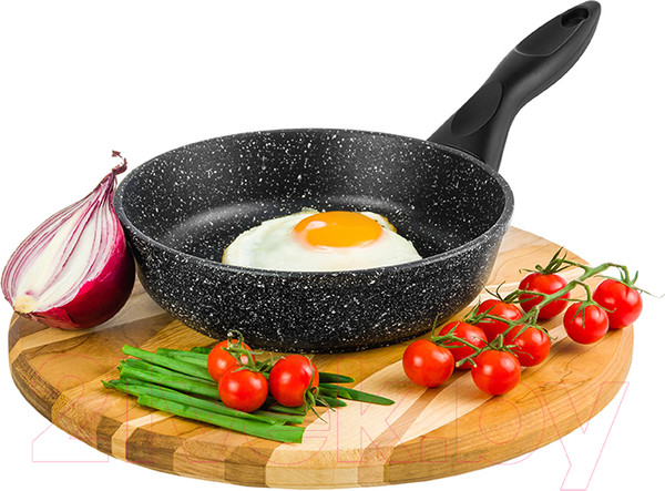Изображение товара Сковорода Elan Gallery Гармония вкуса / 120274 (черный мрамор)