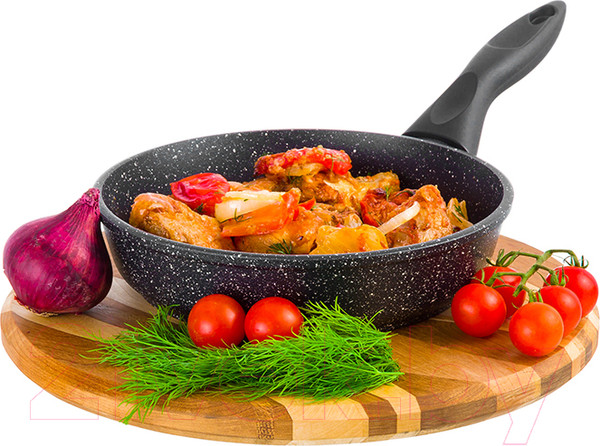 Изображение товара Сковорода Elan Gallery Гармония вкуса / 120219 (черный мрамор)