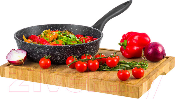 Изображение товара Сковорода Elan Gallery Гармония вкуса / 120135 (черный мрамор)