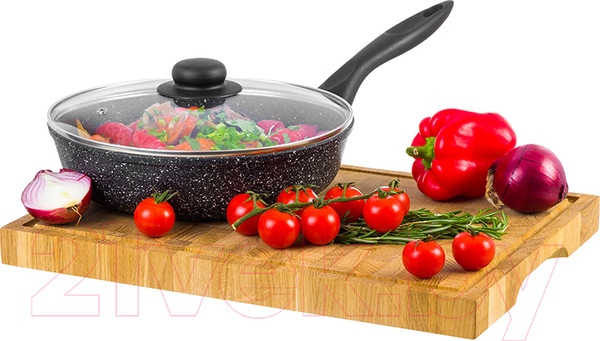Изображение товара Сковорода Elan Gallery Гармония вкуса / 120135 (черный мрамор)