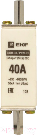Изображение товара Предохранитель плавкий EKF PROxima fus-33/100/40
