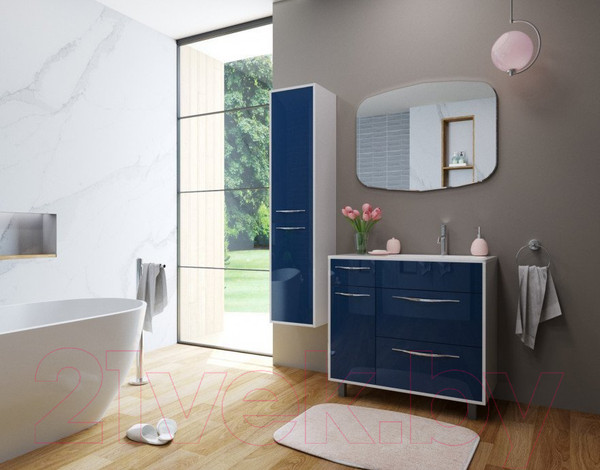 Изображение товара Шкаф-пенал для ванной Эстет Barcelona R 35x35x157 / ФР-00003587