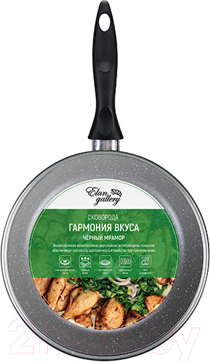 Изображение товара Сковорода Elan Gallery Гармония вкуса / 120137 (черный мрамор)