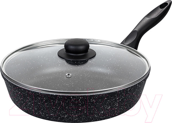 Изображение товара Сковорода Elan Gallery Гармония вкуса / 120137 (черный мрамор)