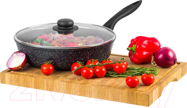 Изображение товара Сковорода Elan Gallery Гармония вкуса / 120137 (черный мрамор)