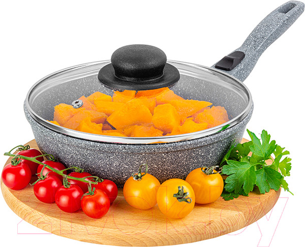 Изображение товара Сковорода Elan Gallery Гармония вкуса / 120587 (серый мрамор)
