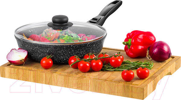 Изображение товара Сковорода Elan Gallery Гармония вкуса / 120134 (черный мрамор)