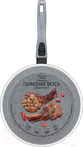 Изображение товара Сковорода Elan Gallery Гармония вкуса / 120591 (серый мрамор)