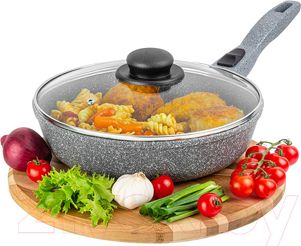 Изображение товара Сковорода Elan Gallery Гармония вкуса / 120591 (серый мрамор)