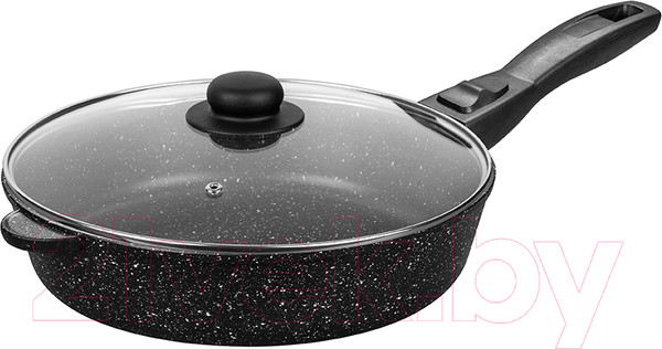 Изображение товара Сковорода Elan Gallery Гармония вкуса / 120138 (черный мрамор)