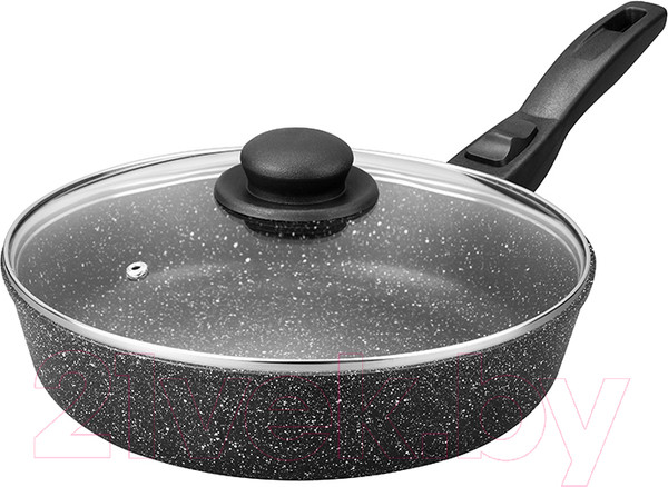 Изображение товара Сковорода Elan Gallery Гармония вкуса / 120251 (черный мрамор)