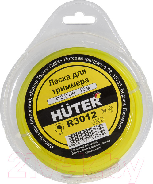 Изображение товара Леска для триммера Huter R3012 Круг (71/2/1)