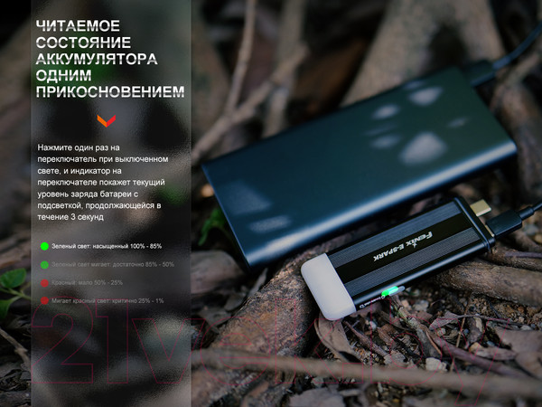 Изображение товара Фонарь Fenix Light E-SPARK