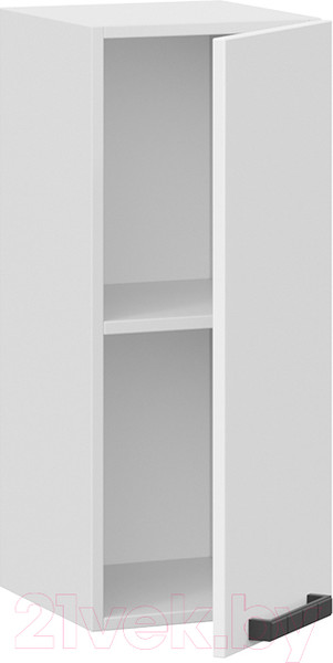 Изображение товара Шкаф навесной для кухни ТриЯ Детройт 1В3 исп. 2 (белый/белый глянец)