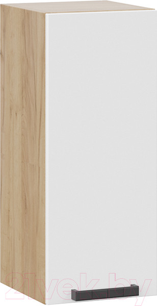 Изображение товара Шкаф навесной для кухни ТриЯ Детройт 1В3 исп. 2 (дуб крафт золотой/белый глянец)