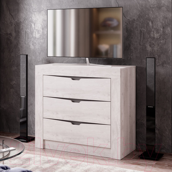 Изображение товара Комод BTS Леонардо КМ-13 (бетон пайн светлый/графит)