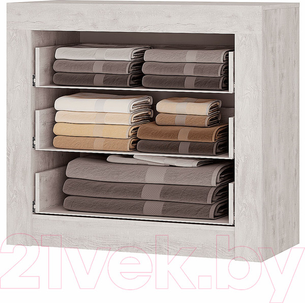 Изображение товара Комод BTS Леонардо КМ-13 (бетон пайн светлый/графит)