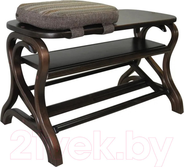 Изображение товара Тумба в прихожую Мебелик Диана (темно-коричневый)